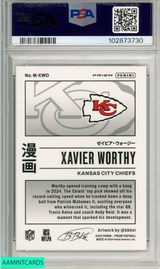 2024 PANINI PRIZM MANGA XAVIER WORTHY #MXWO MANGA-HORIZONTAL PSA 10 ROOKIE RC 102873730