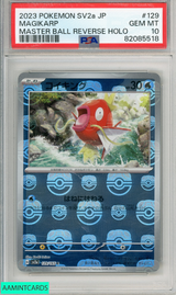 2023 POKEMON JP SV2A-POKEMON 151 MAGIKARP #129 MASTER BALL REVERSE HOLO PSA 10 82085518