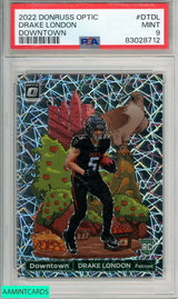 2022 PANINI DONRUSS OPTIC DOWNTOWN DRAKE LONDON #DTDL PSA 9 RC ROOKIE 83028712