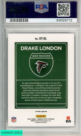 2022 PANINI DONRUSS OPTIC DOWNTOWN DRAKE LONDON #DTDL PSA 9 RC ROOKIE 83028712