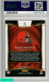 2018 PANINI SELECT BAKER MAYFIELD #30 GOLD PRIZM PSA 9 MINT RC ROOKIE 53916319