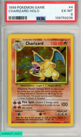 1999 POKEMON GAME CHARIZARD-HOLO #4 PSA 6 EX-MT 108759236