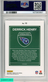 2023 PANINI DONRUSS OPTIC INTERNATIONAL DOWNTOWN DERRICK HENRY #10 PSA 9 MINT 107383967