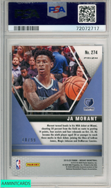 2019 PANINI MOSAIC JA MORANT #274 BLUE MOSAIC PSA 10 GEM MT ROOKIE RC 72072717