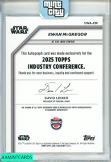 2025 TOPPS STAR WARS INDUSTRY CONFERENCE OBI-WAN KENOBI AUTO SWA-EM GOLD 999948140770