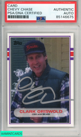 1989 TOPPS CHEVY CHASE CHRITMAS VACATION PSA DNA AUTO AUTHENTIC 999948088985