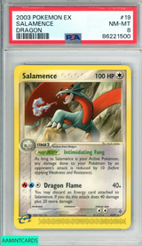 2003 POKEMON EX DRAGON SALAMENCE #19 PSA 8 NM-MT 86221500