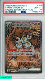 2025 POKEMON PRISMATIC EVOLUTIONS SANDY SHOCKS EX #159 SPECIAL ILL RARE PSA 10 107250762