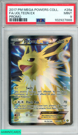 2017 POKEMON MEGA POWERS COLLECTION PROMO FA JOLTEON EX #28A PSA 9 MINT 102927888