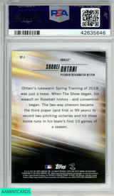2018 TOPPS CHROME FRESHMAN FLASH SHOHEI OHTANI #FF-1 ROOKIE RC PSA 10 GEM MT 42635646