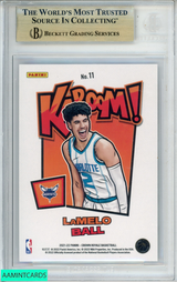 2021 PANINI CROWN ROYALE KABOOM LAMELO BALL #11 HORNETS BGS 9.5 GEM MINT 0017266422