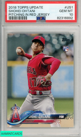 2018 TOPPS UPDATE SHOHEI OHTANI #US1 PSA 10 GEM MT ROOKIE RC 82316892