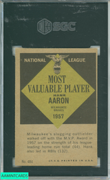 1961 TOPPS HANK AARON #484 SGC 5.5 3224313