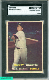 1957 TOPPS MICKEY MANTLE #95 SGC A 3665643