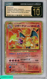 2023 POKEMON JP TRADING CARD GAME CLASSC CHARIZARD #3 HOLO HO-OH EX DECK CGC 10 1401028374064