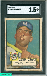 1952 TOPPS MICKEY MANTLE #311 SGC 1.5 0873160