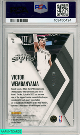 2023 PANINI PHOENIX INSTANT PHENOM VICTOR WEMBANYAMA #13 YELLOW ICE PSA 10 RC 103450424