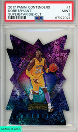 2017 PANINI CONTENDERS SUPERSTAR DIE-CUT KOBE BRYANT #1 SUPERSTAR PSA 9 MINT 97977021