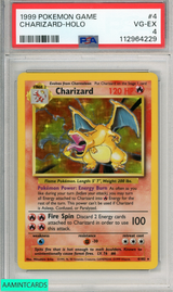 1999 POKEMON GAME CHARIZARD-HOLO #4 PSA 4 VG-EX 112964229