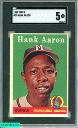 1958 TOPPS HANK AARON #30 SGC 5 0866367