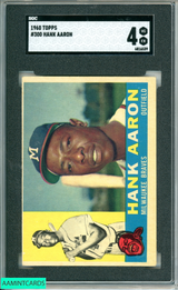 1960 TOPPS HANK AARON #300 SGC 4 6816539