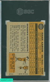 1960 TOPPS HANK AARON #300 SGC 4 6816539