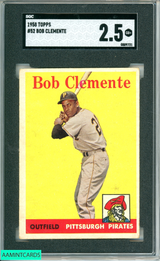 1958 TOPPS BOB CLEMENTE #52 SGC 2.5 0889721