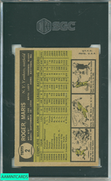 1961 TOPPS ROGER MARIS #2 SGC 2.5 9458607