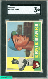 1960 TOPPS ERNIE BANKS #10 SGC 3 3692193