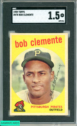 1959 TOPPS BOB CLEMENTE #478 SGC 1.5 6591961