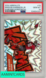 2024 PANINI ABSOLUTE KABOOM! HORIZONTAL MARVIN HARRISON JR  #10 PSA 10 GEM MT 104604331