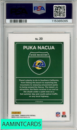 2024 PANINI DONRUSS OPTIC DOWNTOWN! PUKA NACUA #20 PSA 10 GEM MT 115385095