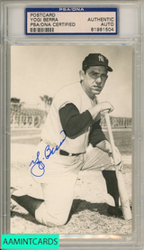 YOGI BERRA SIGNED POSTCARD PSA AUTHENTIC AUTO 999952747761