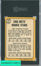 1968 TOPPS NOLAN RYAN #177 SGC 5 EX RC ROOKIE 4722022