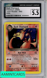 2000 POKEMON TEAM ROCKET DARK CHARIZARD #4 HOLO CGC 5.5 1401026263125