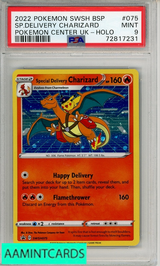 2022 POKEMON SWSH BSP SP DELIVERY CHARIZARD #075 CNTR UK-HOLO PSA 9 72817231