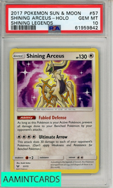 2017 POKEMON SUN MOON SHINING LEG SHINING ARCEUS-HOLO #57 PSA 10 61959842