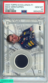 2023 TOPPS ECCELLENZA FORMULA 1 RELIQUIA MAX VERSTAPPEN # PSA 10 GEM MT 86542558