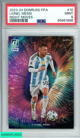 2023-24 PANINI DONRUSS FIFA NIGHT MOVES LIONEL MESSI #10 PSA 9 MINT 95661896