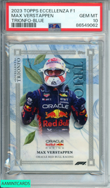 2023 TOPPS ECCELLENZA F1 MAX VERSTAPPEN #TRIONFO-BLUE 21 OF 49 PSA 10 GEM MT 86549062