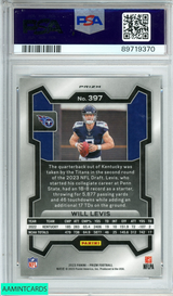 2023 PANINI PRIZM WILL LEVIS #397 SNAKESKIN PRIZM ROOKIE  PSA 9 MINT 89719370