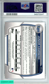 2023 BOWMAN SAPPHIRE ED JUNIOR CAMINERO #BSPAJCO CHROME PROSPECTS AUTO PSA 9 94970047