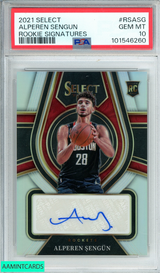 2021 PANINI SELECT ALPEREN SENGUN #RSASG RKE SIG 61 OF 249 PSA 10 GEM MT 101546260