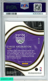 2020 PANINI SELECT TYRESE HALIBURTON #289 RED DISCO PRIZM 23 OF 49 RC PSA 9 MINT 63540603