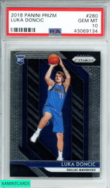 2018 PANINI PRIZM LUKA DONCIC #280 ROOKIE RC PSA 10 GEM MT 43069134