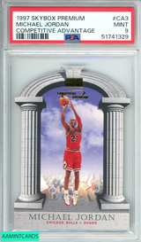 1997 SKYBOX PREMIUM COMPETITIVE ADVANTAGE MICHAEL JORDAN #CA3 COMPETITIVE ADVANTAGE PSA 9 MINT 51741329