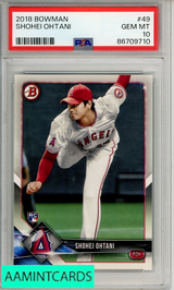 2018 BOWMAN SHOHEI OHTANI #49 PSA 10 GEM MT  RC ROOKIE 86709710