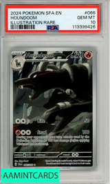 2024 POKEMON SFA EN-SHROUDED FABLE HOUNDOOM #066 ILL RARE PSA 10 113399426