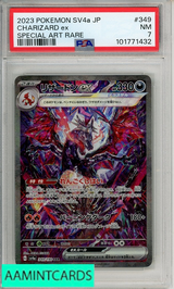 2023 POKEMON JP SV4A-SHINY TREAS EX CHARIZARD EX #349 SP ART RARE PSA 7 101771432