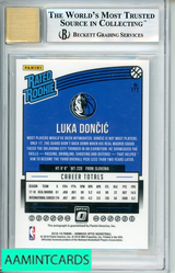2018 19 DONRUSS OPTIC RATED ROOKIES SIGS LUKA DONCIC #177 BGS 9 AUTO 10 0012035602